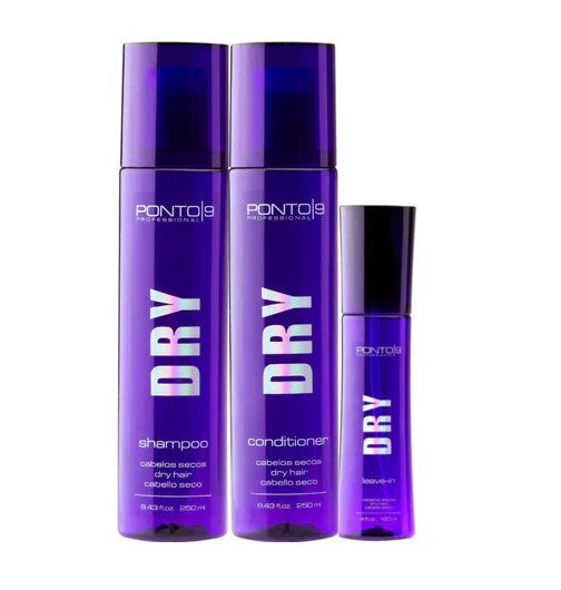 Ponto 9 - Dry Kit: Shampoo, Conditioner & Leave-in