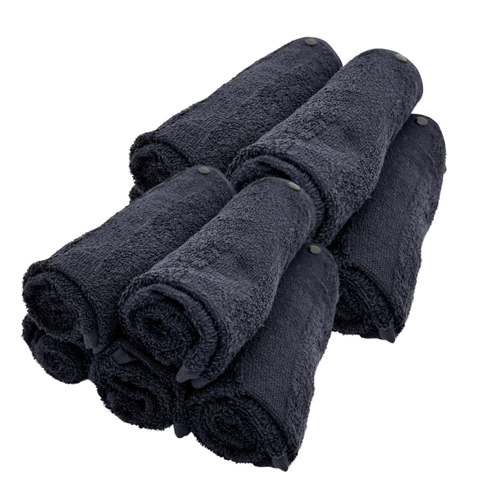 Tech Towel K.Care Black - Black Snap Button (10 units)