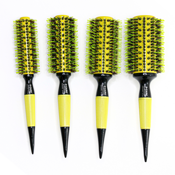 Brazilian Nylon and Boar Bristles Hair brush Set (4 Brushes)