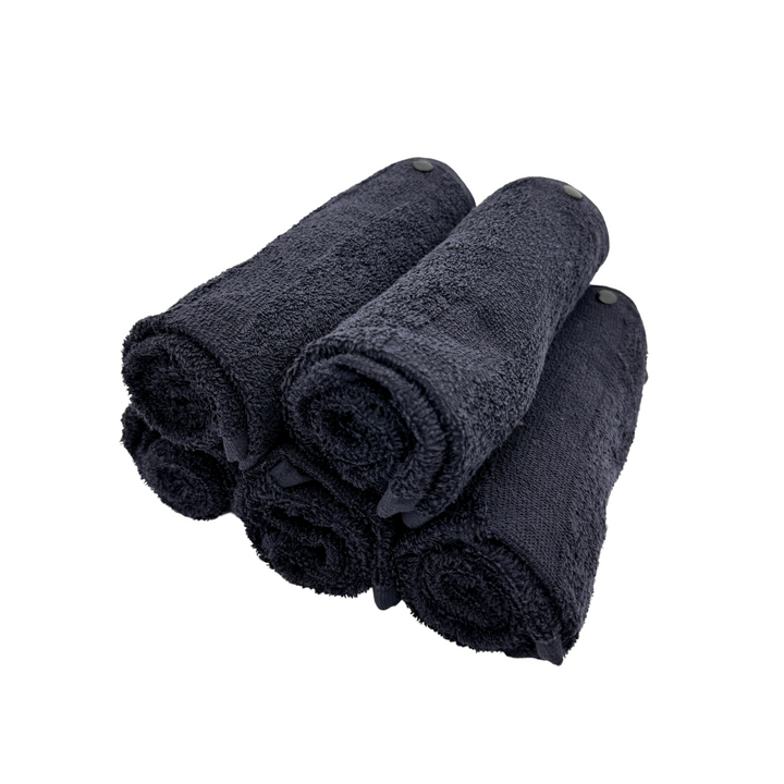 Tech Towel K.Care Black - Black Snap Button (10 units)