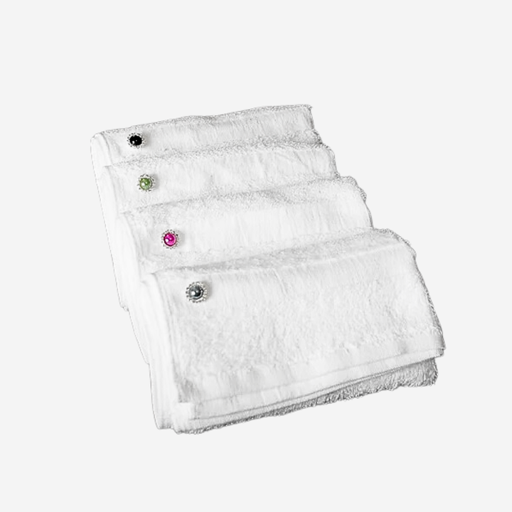 Tech Towel K.Care White - Color Strass Snap Button  (10 pieces)