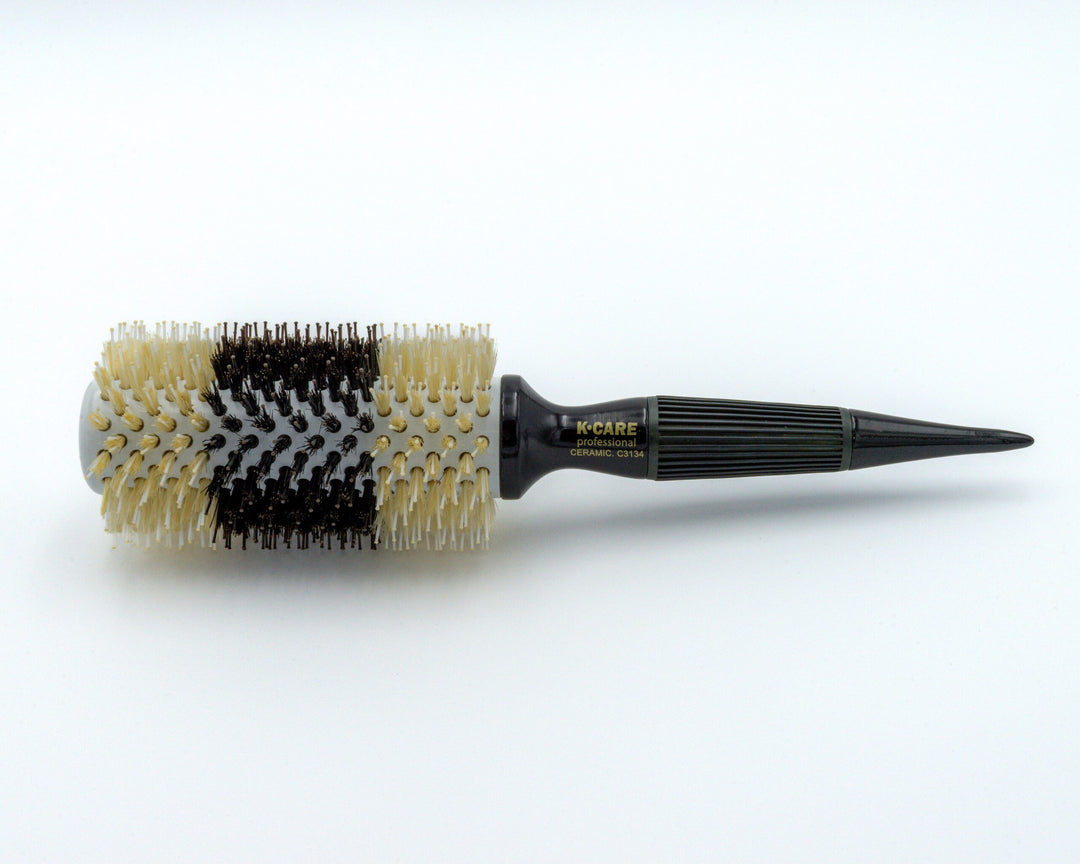 B&W Boar Bristles Ceramic Professional Hair Brush Set