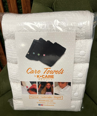 Tech Towel K.Care White - White Snap Button (10 pieces)