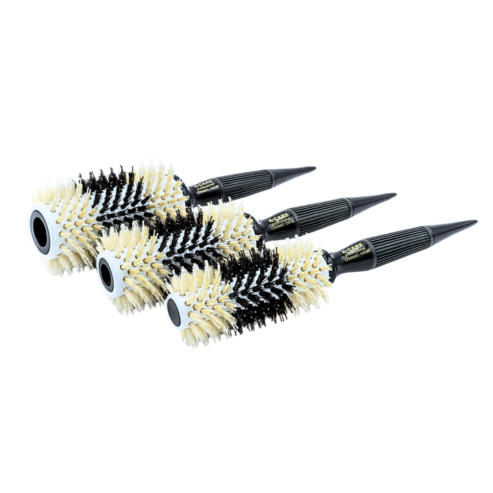 B&W Boar Bristles Ceramic Professional Hair Brush Set