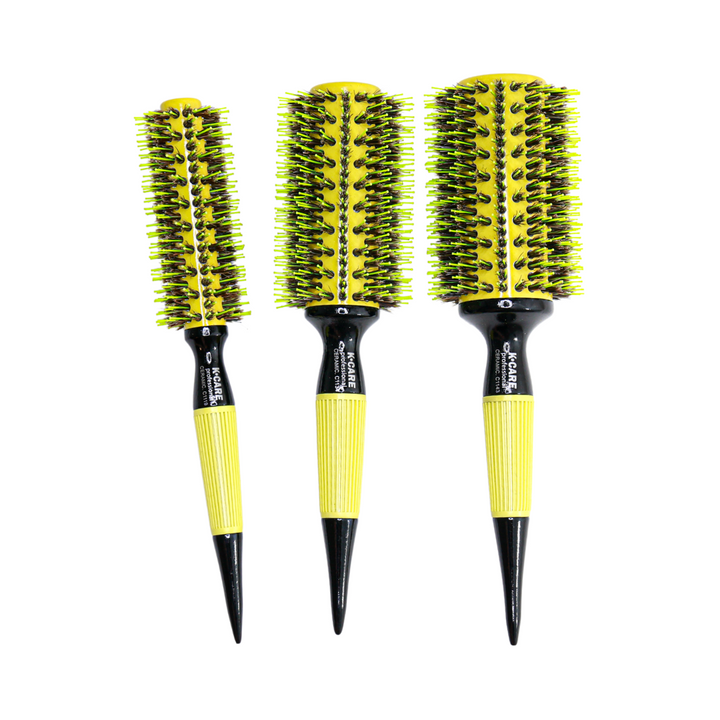 Brazilian Nylon and Boar Bristles Hair brushes Triple (3 Brushes)